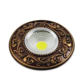Точковий LED світильник 3.5W врізний Sirius з об'ємними візерунками 6000K коричневий IP20 Ш DLD 108-A SP000019624 фото