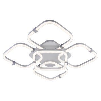 Стельова LED люстра 190W з пультом Interees на п'ять розсіювачів 3000-6000К IP20 V DK6098-4+1 WH+CR DK6098-4+1 фото