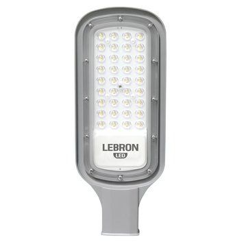 Консольний LED світильник 100W вуличний Lebron на опору 6200K 8000Lm сірий ІР65 L-SL 18-00-17 фото