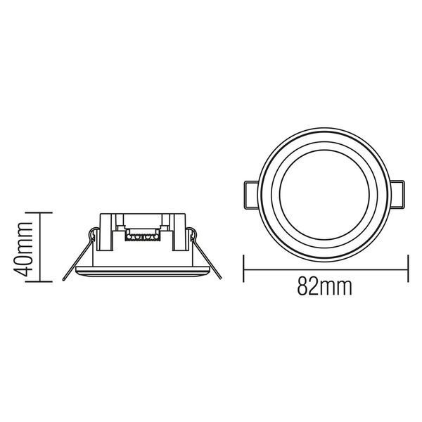 Світильник врізний 5W LED Horoz Electric PARKER-5 4200K білий IP20 016-071-0005-010 фото