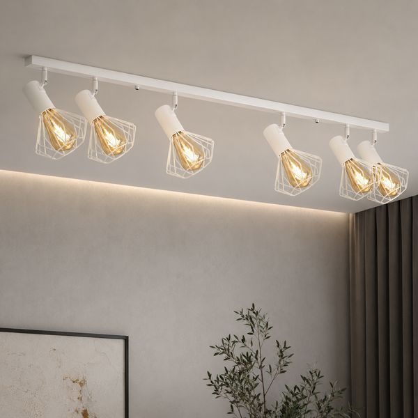 Світильник лофт MSK Electric Diadem стельовий NL 22151-6 WH 616214 фото
