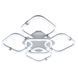 Потолочная LED люстра 190W с пультом Interees на пять рассеивателей 3000-6000К IP20 V DK6098-4+1 WH+CR DK6098-4+1 фото 3