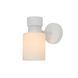 Бра настенное Valeso с матовым плафоном под лампу Е27 белое IP20 G 07471/1W Matte White SP000045600 фото 1