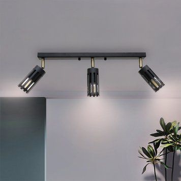 Светильник потолочный MSK Electric Teramo спот поворотный на три плафона NL 18050-3 BK 620861 фото