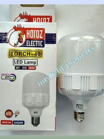 Лампа Світлодіодна "TORCH-40" 40W 6400K E27 001-016-0040-013 фото