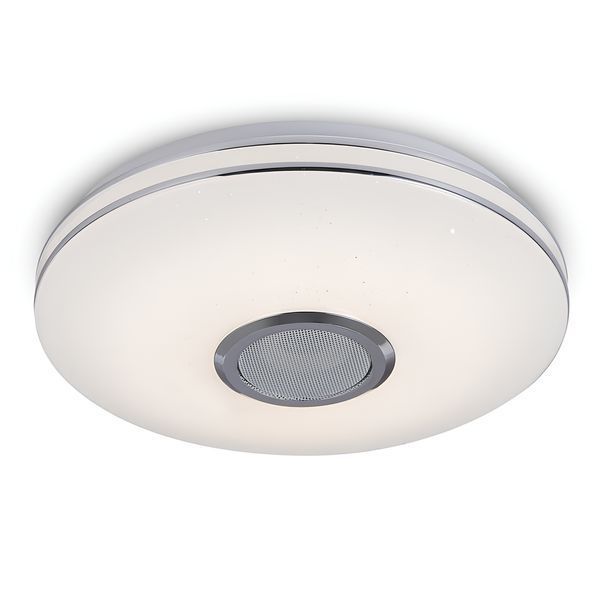 Стельовий світлодіодний RGB світильник 48W+5W з Bluetooth-динаміком і пультом 3000-6500K білий VALESO LY365-400 WH SP000051962 фото