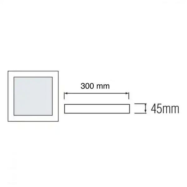 Светильник накладной 48W LED Horoz Electric CARLA-48 SQ 6400K белый квадрат IP20 016-059-0048-030 фото