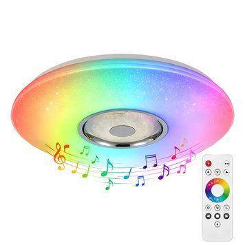 Стельовий LED світильник 60W+5W RGB з вбудованою Bluetooth-колонкою і пультом 3000-6500K білий VALESO LY567-500 WH SP000051970 фото
