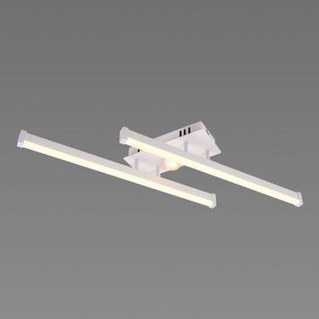 Стельова LED люстра 20W Valeso з лінійними розсіювачами 3000K+6500К біла/золота IP20 YH1310/2 SP000051382 фото