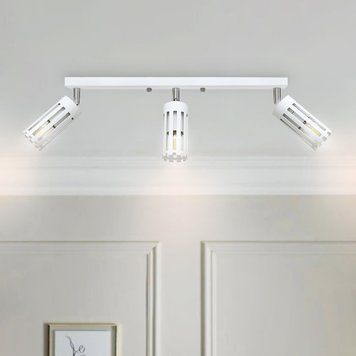Светильник потолочный MSK Electric Teramo спот поворотный на три плафона белый NL 18050-3 WH 620864 фото