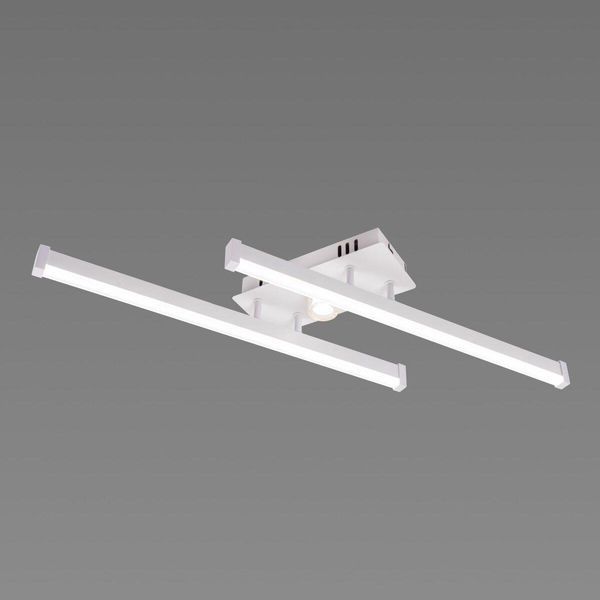 Стельова LED люстра 20W Valeso з лінійними розсіювачами 3000K+6500К біла/золота IP20 YH1310/2 SP000051382 фото
