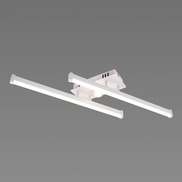 Стельова LED люстра 20W Valeso з лінійними розсіювачами 3000K+6500К біла/золота IP20 YH1310/2 SP000051382 фото