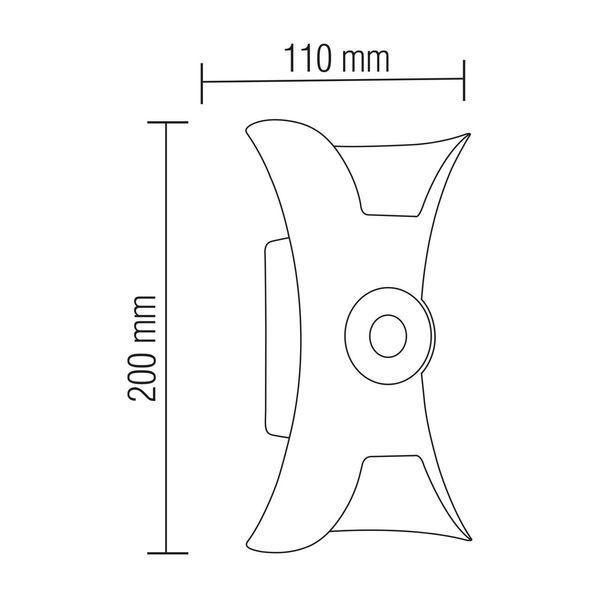 Фасадний LED світильник 12W Horoz Electric настінний 4200К чорний IP54 SCADA 076-074-0012-010 фото