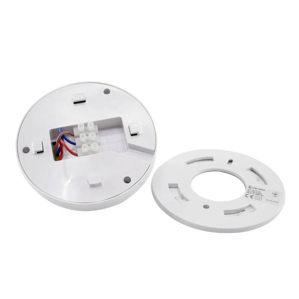 Датчик руху VELMAX накладний до 1200W білий IP20 V-ІМS-32 (ST07) 29-22-32 фото
