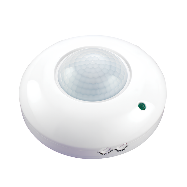 Датчик руху VELMAX накладний до 1200W білий IP20 V-ІМS-32 (ST07) 29-22-32 фото