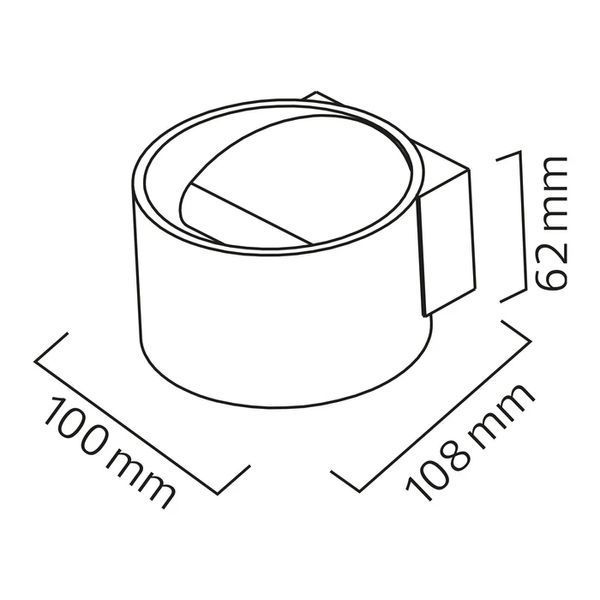 Светильник настенный 8W Horoz Electric SISAM 4200K белый IP20 029-006-0008-010 фото