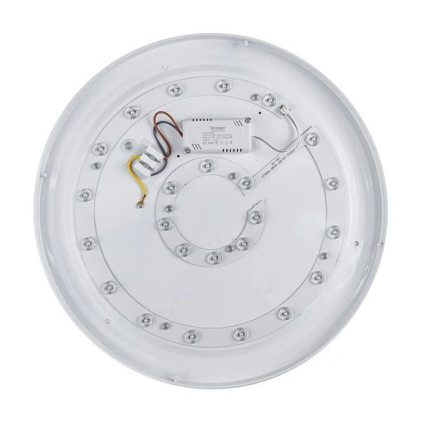 Стельовий LED світильник 36W Vestum з ефектом зоряне небо 4000К вологозахищений білий/срібло IP44 GRILL VS-80039 фото