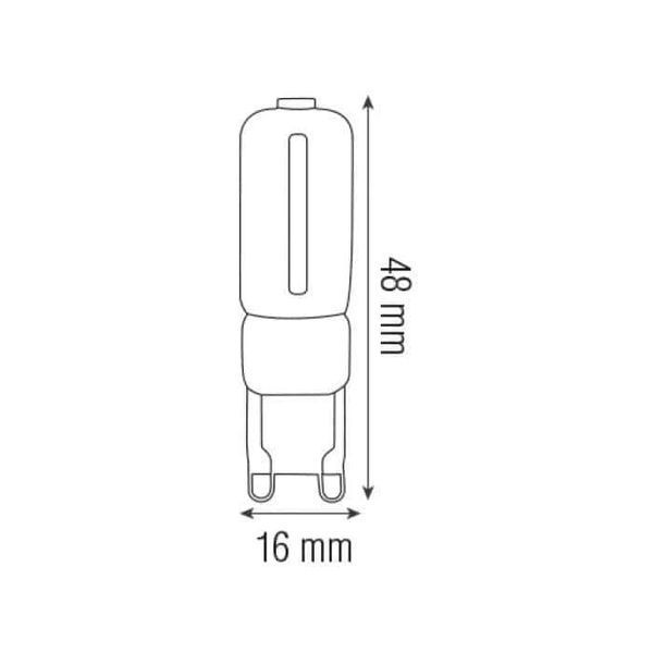 Лампа светодиодная 3W Horoz Electric DECO-3 капсула 4200K G9 001-023-0003-030 фото