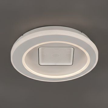 Светодиодная потолочная люстра с пультом 150W акриловая круглой формы 3000-6500К белая INTEREES IS K38912C WT IS K38912C WT фото