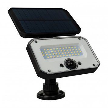Прожектор світлодіодний 10W Horoz Electric SPARROW-16 на сонячній батареї з датчиком руху 6400K IP54 068-022-0016-010 фото