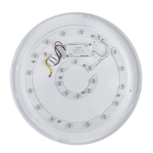 Стельовий LED світильник 36W Vestum з корпусом круглої форми 4000К вологозахищений чорний IP44 CRYSTAL VS-80049 фото