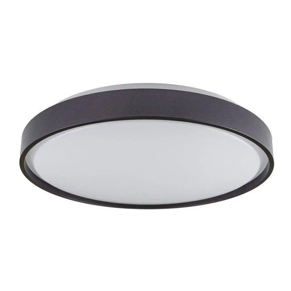 Стельовий LED світильник 36W Vestum з корпусом круглої форми 4000К вологозахищений чорний IP44 CRYSTAL VS-80049 фото