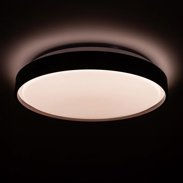 Стельовий LED світильник 36W Vestum з корпусом круглої форми 4000К вологозахищений чорний IP44 CRYSTAL VS-80049 фото