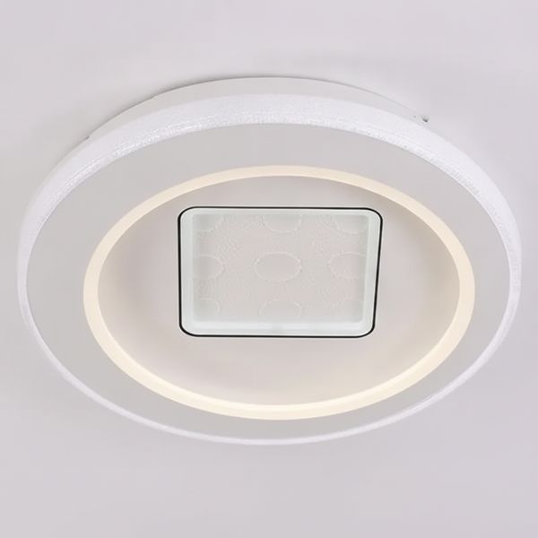 Светодиодная потолочная люстра с пультом 150W акриловая круглой формы 3000-6500К белая INTEREES IS K38912C WT IS K38912C WT фото