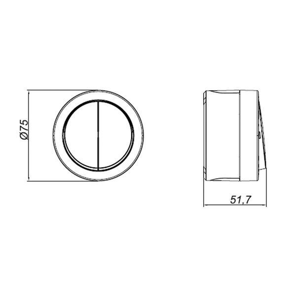 Настенный выключатель двухклавишный Ovivo Electric&nbsp;накладной серый IP54 xOne 406-240000-202 фото