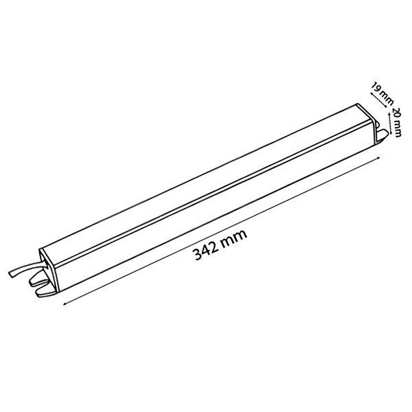 Слим драйвер для светодиодной ленты LED 72W DC 12V IP20 Horoz Electric VIPA-72 082-002-0072-010 фото