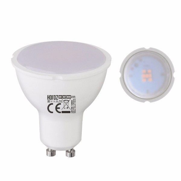Лампа светодиодная 6W Horoz Electric PLUS-6 6400K GU10 001-002-0006-011 фото