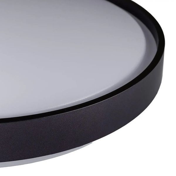 Стельовий LED світильник 36W Vestum з корпусом круглої форми 4000К вологозахищений чорний IP44 CRYSTAL VS-80049 фото