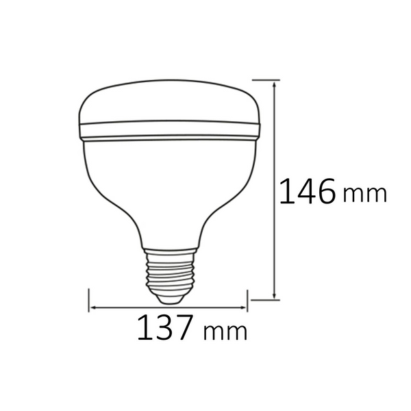 Лампа cветодиодная 50W Horoz Electric промышленная 6400K с хрустальной текстурой E27 CRYSTAL-50 001-016-1050-010 фото