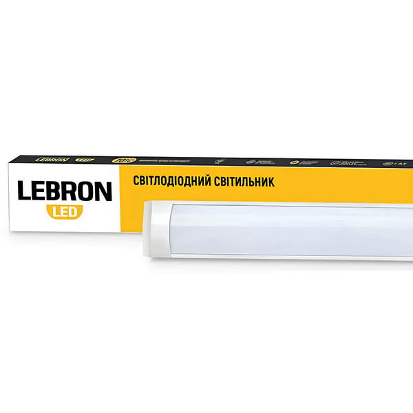 Светодиодный линейный светильник 36W Lebron накладной 6200K 2700Lm 1200мм белый IP20 L-LPO 16-45-42 фото