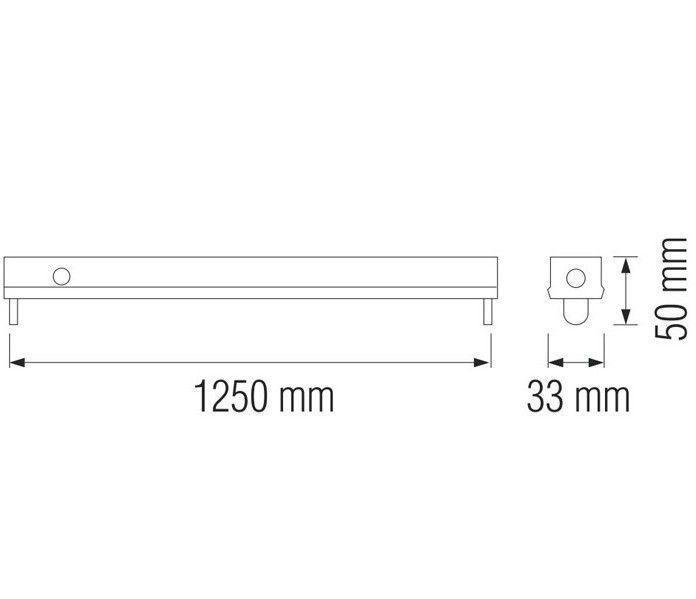 Промышленный светильник Horoz Electric TUBOFIX-120D 120см G13 балка под две лампы T8 IP20 061-001-2120-010 фото