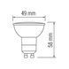 Лампа светодиодная 6W Horoz Electric PLUS-6 6400K GU10 001-002-0006-011 фото 3