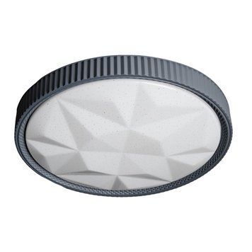 Накладной LED светильник 48W Horoz Electric с рельефным плафоном 4200K белый/серый IP20&nbsp;AZTEC-48 027-018-0048-03-2 фото