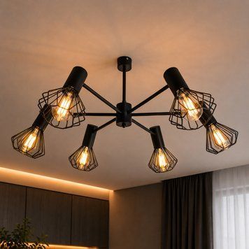 Люстра MSK Electric Diadem на шість плафонів NL 22152-6 BK 616864 фото
