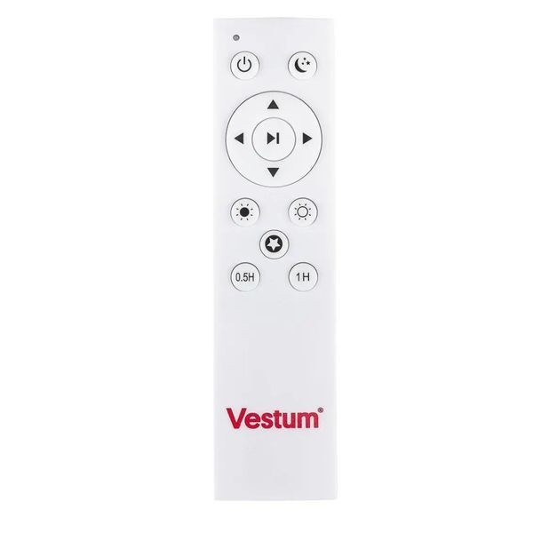 Стельовий LED світильник 72W з пультом Vestum з матовим розсіювачем 3000К-6500К вологозахищений чорний/білий IP44 GRILL VS-81019 фото
