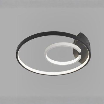 Стельова LED люстра 24W Valeso круглої форми 3000/4500/6000К чорна IP20 LP-DA10459 BK SP000044830 фото