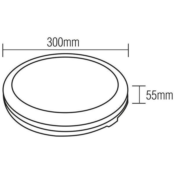 Накладной LED светильник&nbsp;30W Horoz Electric влагозащищенный 3000K/4000K/6500K белый IP65&nbsp;SCARLETT-30 3CCT 016-070-1030-010 фото