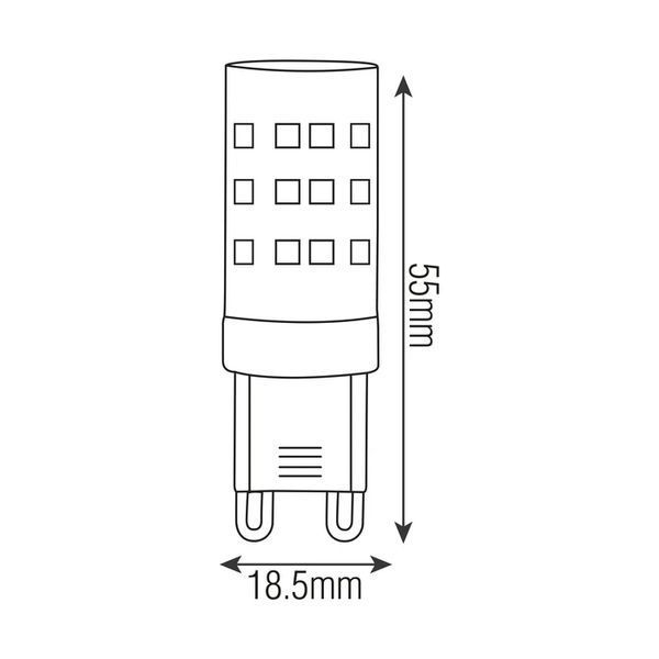Лампа світлодіодна 8W Horoz Electric PETA-8 кукурудза 6400К G9 001-045-0008-010 фото