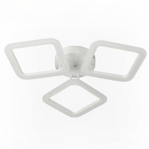 Потолочная LED люстра 66W с пультом Valeso с квадратными плафонами 3000K-6500K белая IP20 G 2929/3BIG WT 66W SP000045650 фото