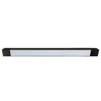 Офісний LED світильник 35W Velmax лінійний 4100K 2600Lm 220V чорний IP20 V-TRL-LM-3541Bl 25-31-50 фото