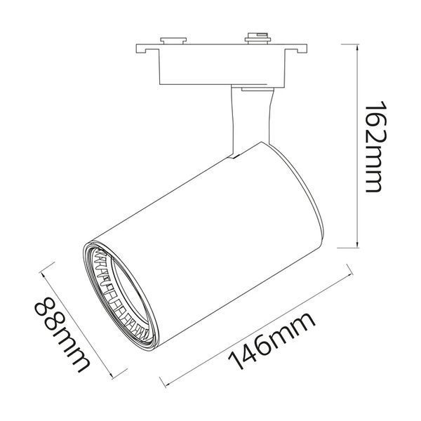 Світильник трековий 24W Horoz Electric LYON-24 4200К білий IP20 018-020-0024-010 фото