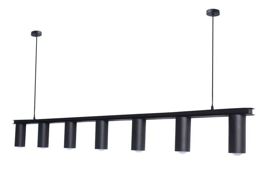 Люстра подвесная MSK Electric Tube в стиле лофт NL 2450-7 BK 616855 фото
