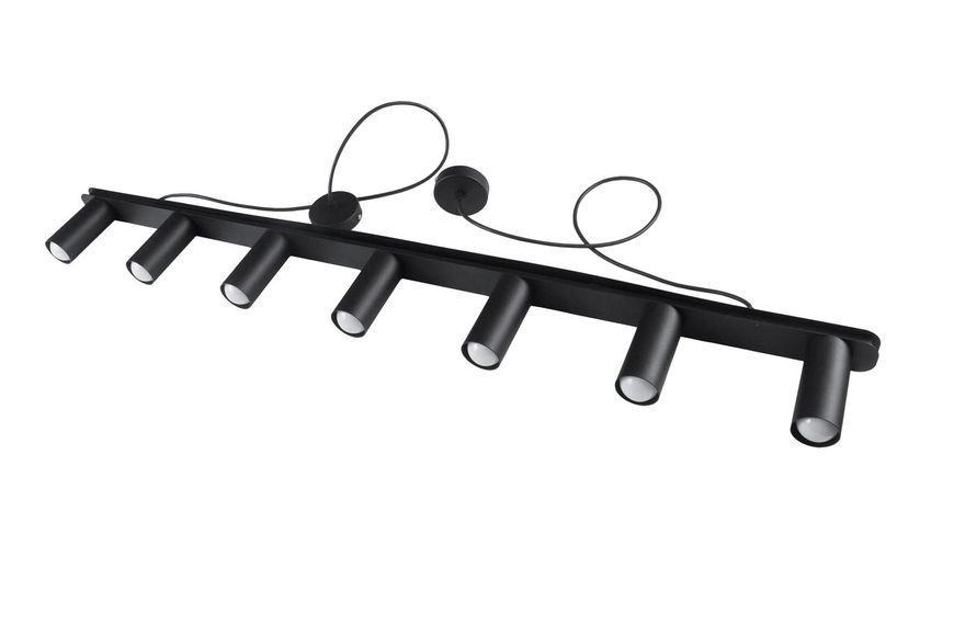 Люстра подвесная MSK Electric Tube в стиле лофт NL 2450-7 BK 616855 фото