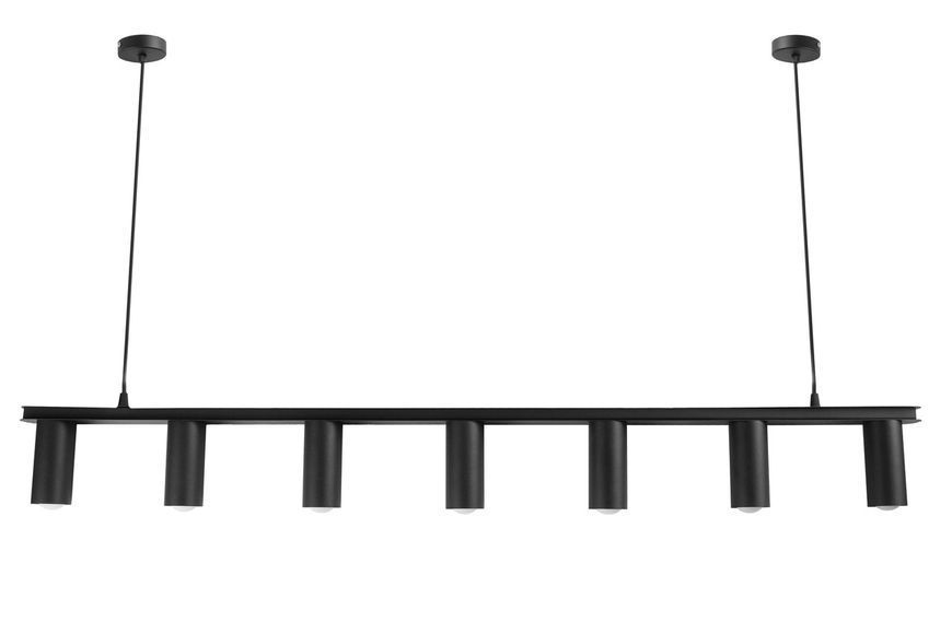 Люстра подвесная MSK Electric Tube в стиле лофт NL 2450-7 BK 616855 фото