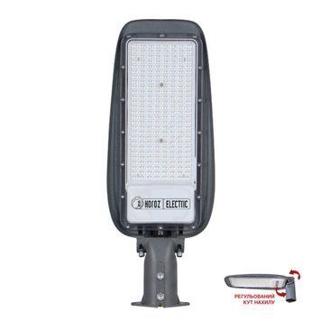 Вуличний LED світильник 150W консольний Horoz Electric на стовп 6400K сірий IP65 FLORIDA-150 074-014-0150-020 фото