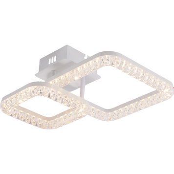 Потолочная LED люстра с пультом 29W с квадратными акриловыми рассеивателями 3000-6500К белая INTEREES IS LI9848E-2A WH IS LI9848E-2A WH фото